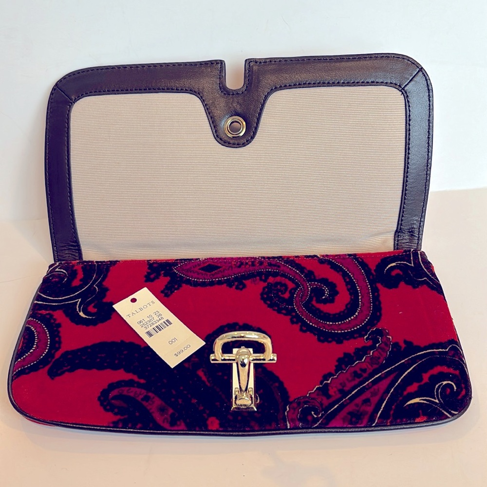 COPY - Rich and color beautiful Talbots velvet with gold hardware